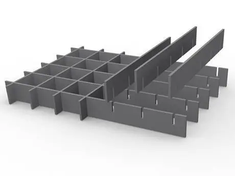 Grating en acier intégral