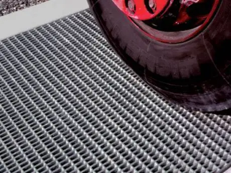 Grille en acier verrouillée par pression pouvant être utilisée comme plancher de camion