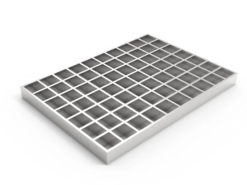 Plaque de grille en acier inoxydable pressée et verrouillée