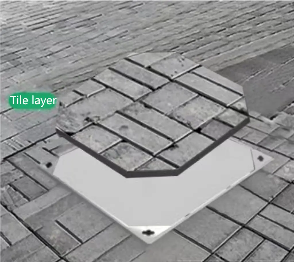 4. Utiliser les mêmes carreaux de sol pour couvrir l'ensemble du cadre intérieur.