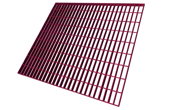 Grille en acier peint