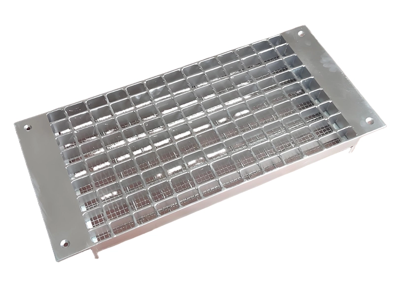 Couvercle de regard à angle vif en grille