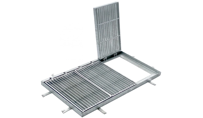 Grille de couverture de tranchée en acier